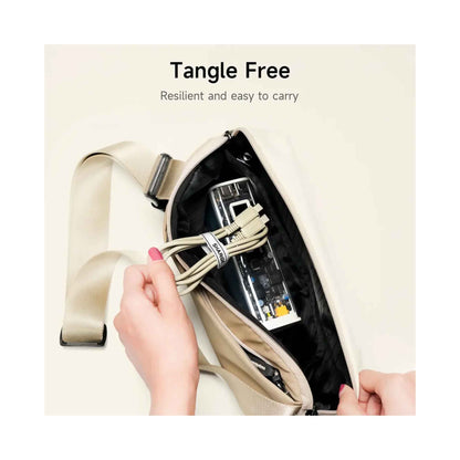SHARGE Retro USB-C to USB-C 100W PD Fast Charging Cable 1.2m - Retro White - Forexengineer -Malaysia- 6973154655928