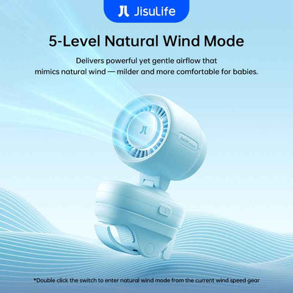 JisuLife Stroller Fan Life 4 ( 5000mAh ) Octopus / Clip Fan 38H Long Battery with Night Light