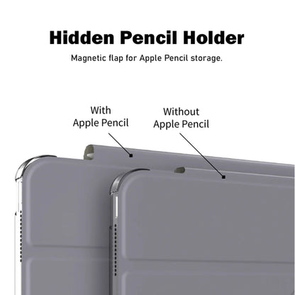 SwitchEasy Origami Nude Flexi-Folding Folio Clear Case for iPad Air 13" M4/M3/M2 (2026/2025/2024) / iPad Pro 12.9" (2022-2018)