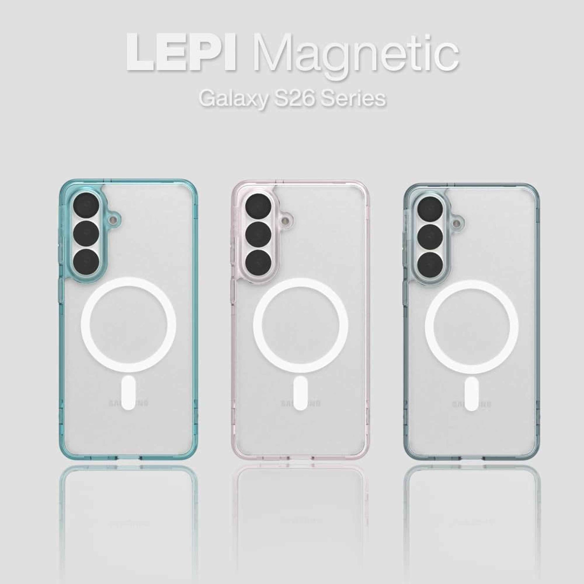 PLES Lepi Air Layer Magnetic Case for Samsung Galaxy S26 Series - Dual-Line Air Layer Bumper Protection