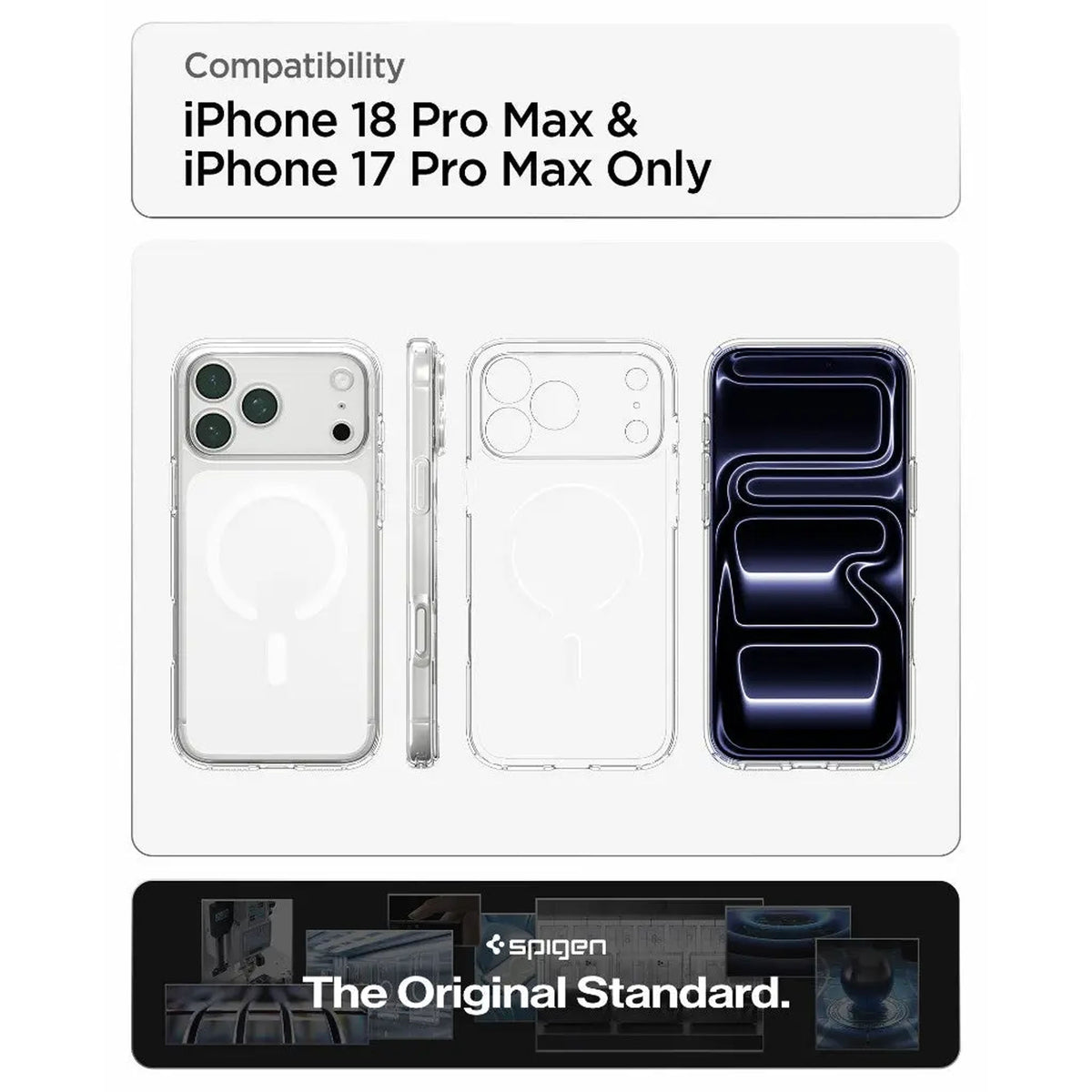 Spigen Ultra Hybrid MagFit Magnetic Case for iPhone 18 Pro Max / 18 Pro / 17 Pro Max / 17 Pro
