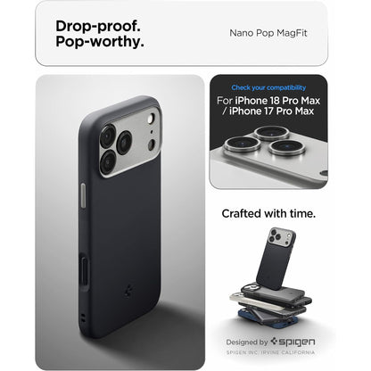 Spigen Nano Pop MagFit Silicone Magnetic Case for iPhone 18 Pro Max / 18 Pro / 17 Pro Max / 17 Pro with Camera Control Buttons