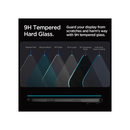 [1 PACK] Spigen Glas.tR EZ Fit HD Tempered Glass Screen Protector for iPhone 16 & 15 Series - Privacy - Forexengineer -Malaysia