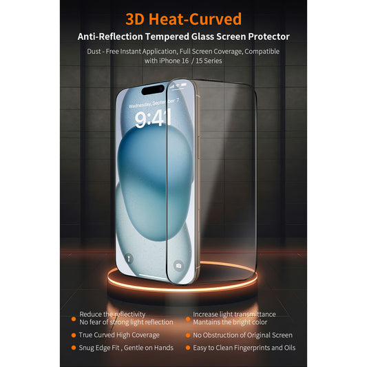 Hoda 3D Anti-Reflection Glass Screen Protector for HUAWEI Mate 80 Pro Max / 80 Pro / 80 RS / 80 / X7 ( Dust Free Helper included )