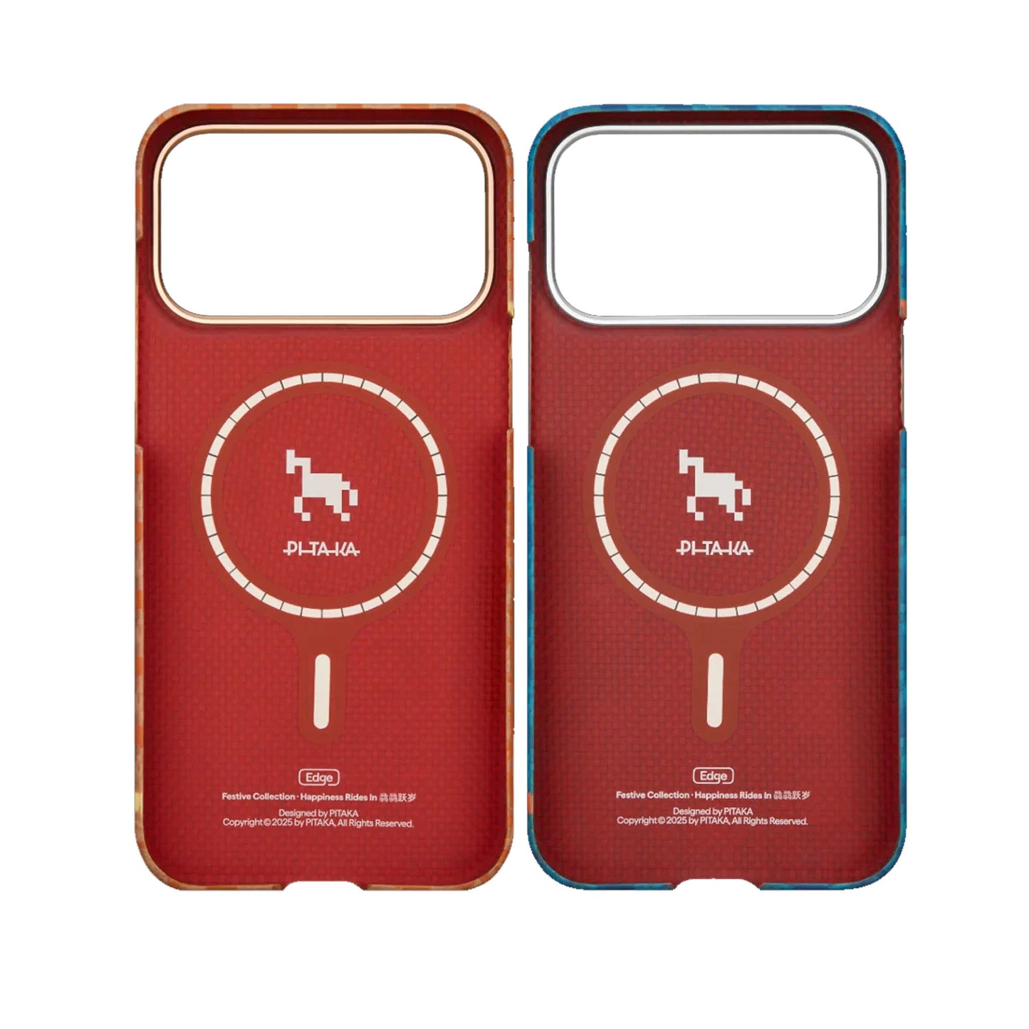 PITAKA Happiness Rides In Edge Case (PitaTap™) for iPhone 17 Pro Max / 17 Pro