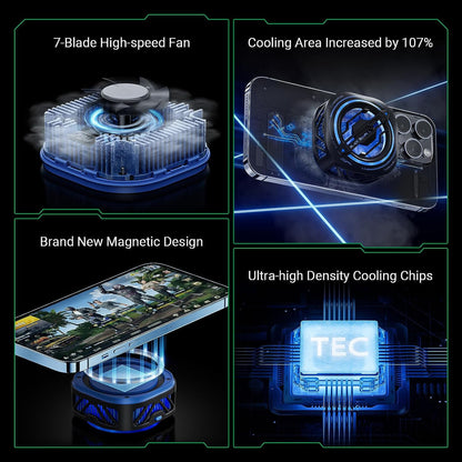 Black Shark MagCooler 3 Pro Cooling Fan for Phone and Tablet - Forexengineer -Malaysia- 6975498360292-6975498360278