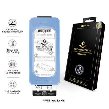 Hoda Anti-Reflection Full Coverage Tempered Glass Screen Protector for iPhone 18 Pro Max / 18 Pro with Dust-Free Helper