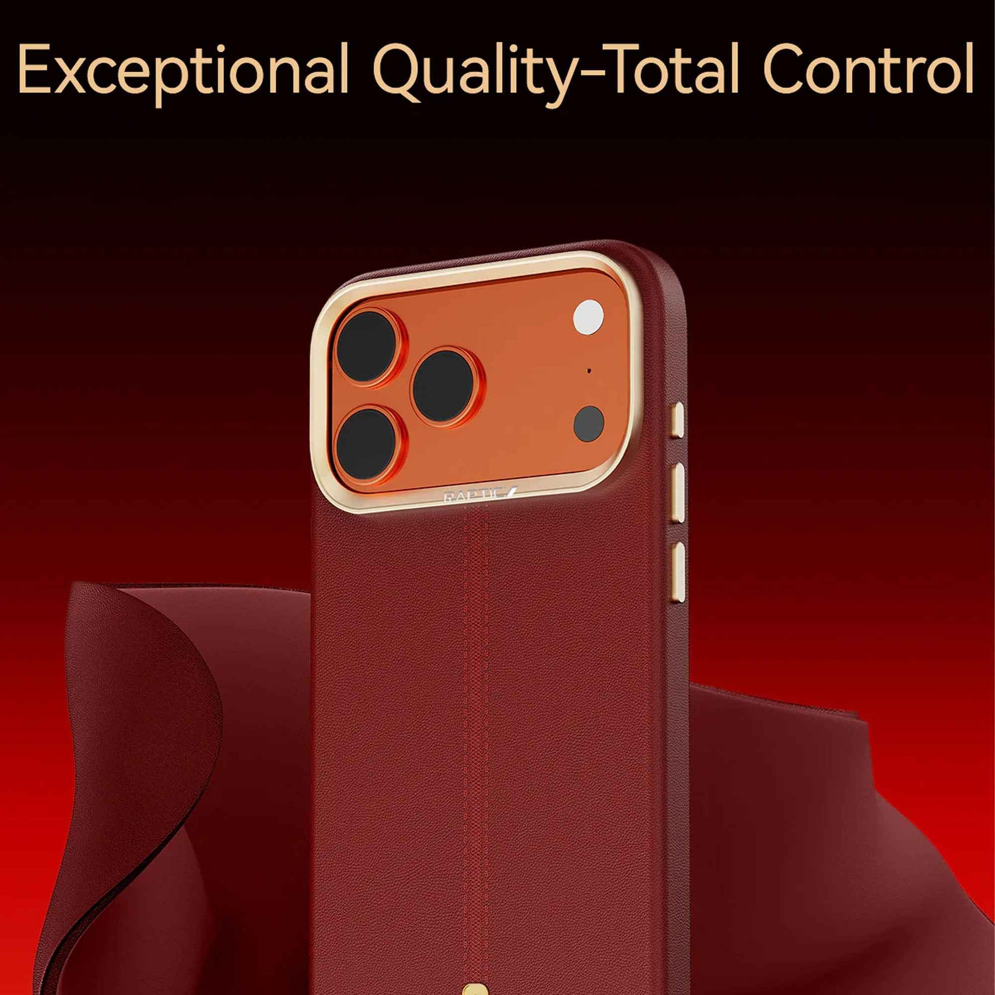 Raptic Urban Nano Case for iPhone 17 Pro Max - Exquisite Premium Leather Magsafe Compatible