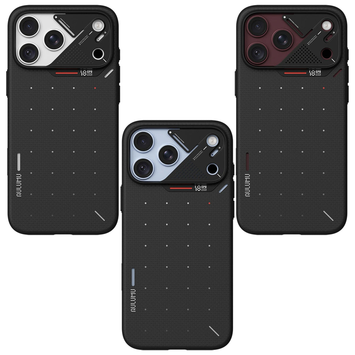 AULUMU A18 Aramid Fiber Particle Magnetic Case for iPhone 18 Pro Max / 18 Pro / 17 Pro Max / 17 Pro