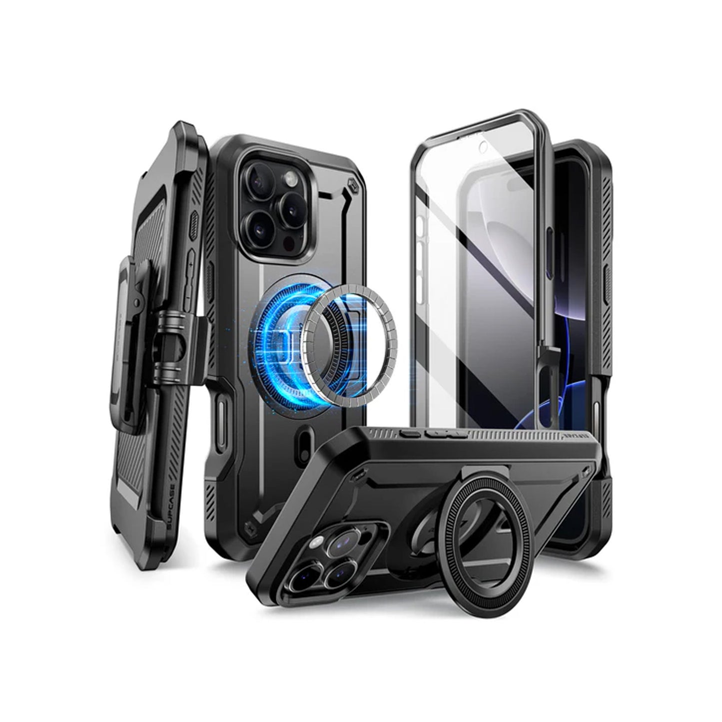 SUPCASE Unicorn Beetle PRO MAG for iPhone 16 Series - Built-in Screen Protector and Kickstand