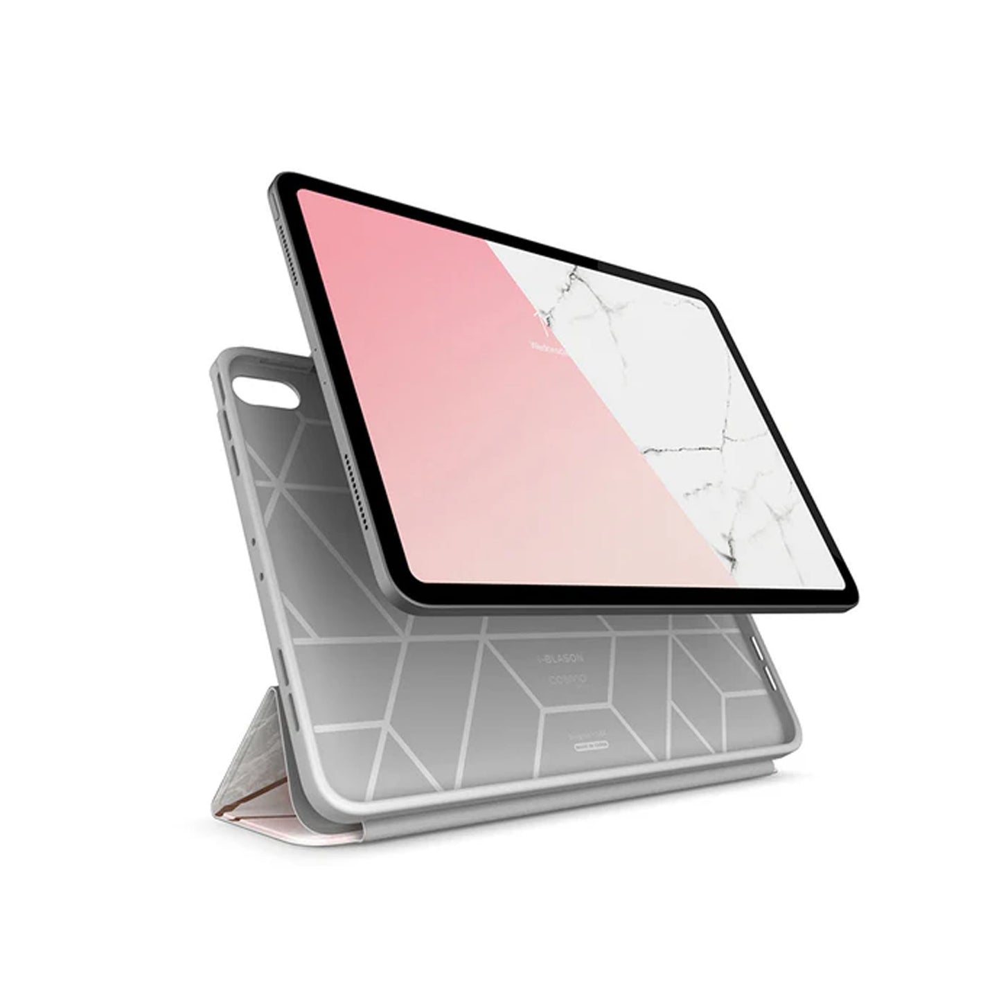 i-Blason Cosmo Case for iPad Air 11" / Air 13" ( 2024 ) M2 With Build In Built-in screen protector and Apple Pencil Holder - Marble