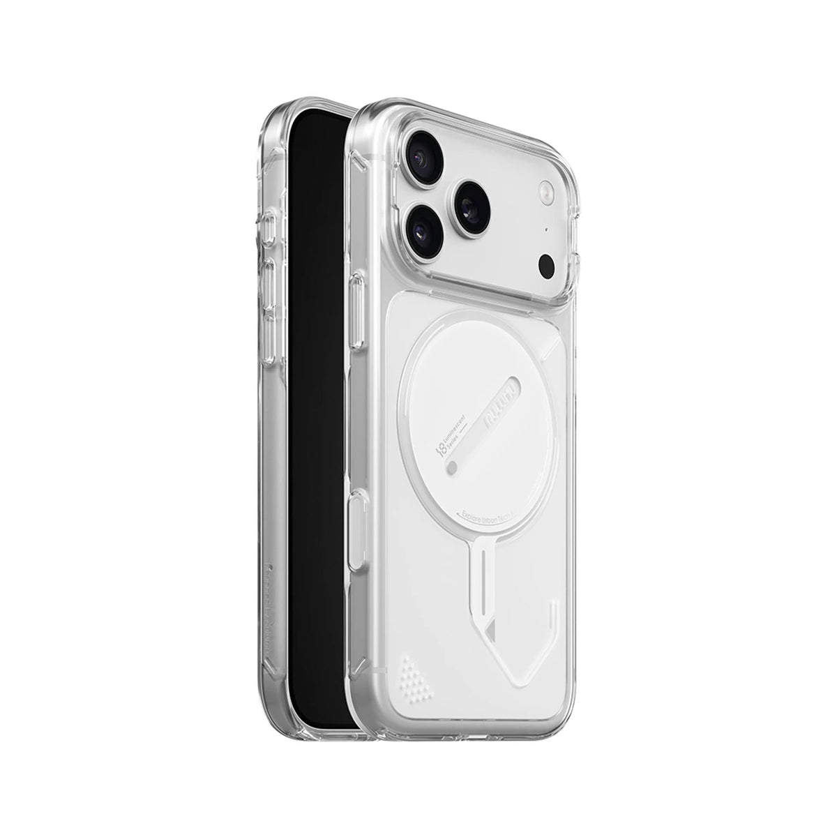 AULUMU A18 Ghost Lumen Transparent Case for iPhone 18 Pro Max / 18 Pro / 17 Pro Max / 17 Pro