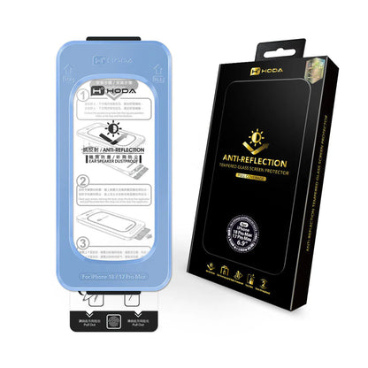 Hoda Anti-Reflection Full Coverage Tempered Glass Screen Protector for iPhone 18 Pro Max / 18 Pro with Dust-Free Helper