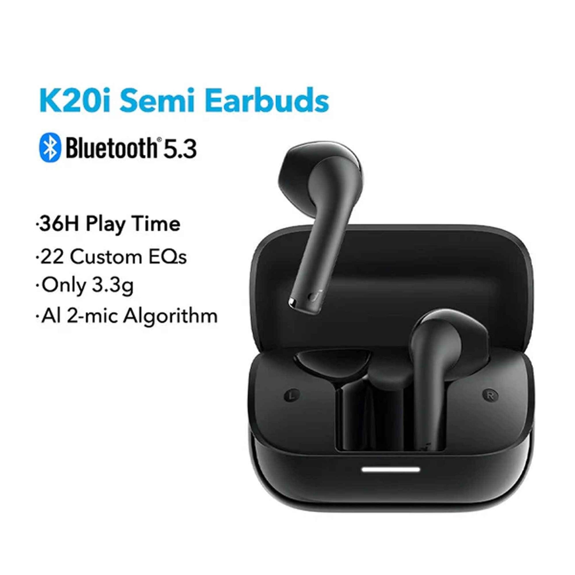 SOUNDCORE K20i By Anker Up to 36 hours Playtime with Clear Call Quality Wireless Bluetooth Earbuds