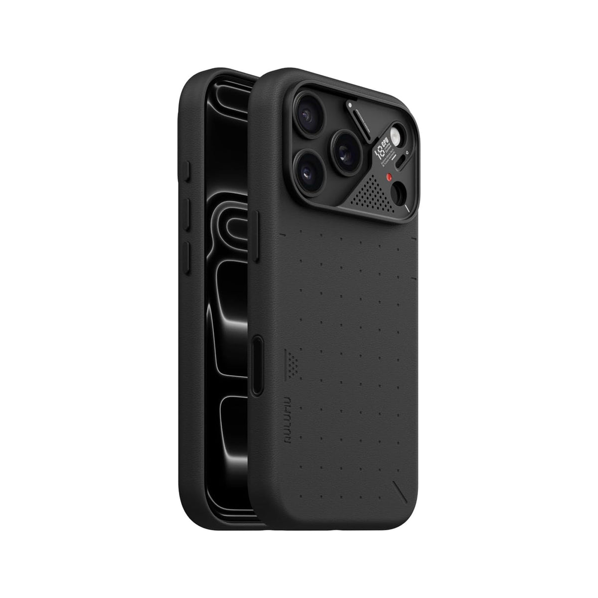 AULUMU A18 Particle Vegan Leather Case for iPhone 18 Pro Max / 18 Pro / 17 Pro Max / 17 Pro with Camera Control Button