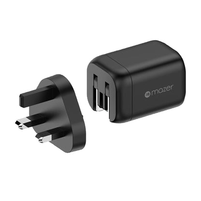 Mazer Prestige GaN Mini 60W Dynamic Power Wall Adaptor Charger Fast Charging ( 2 Ports )