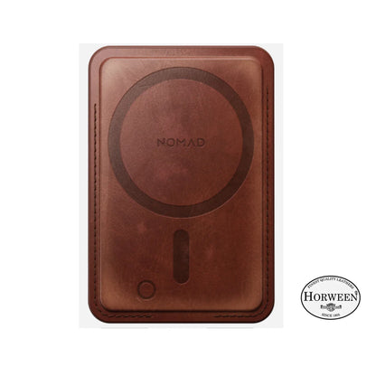 Nomad Horween Leather Mag Wallet with MagSafe & Find My Tracking