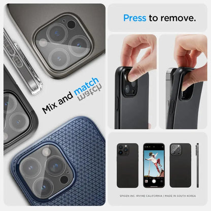 [2 PACK] Spigen Camera Lens Protector for iPhone 16 Pro Max / 16 Pro / 15 Pro Max / 15 Pro / 14 Pro Max / 14 Pro - Forexengineer -Malaysia