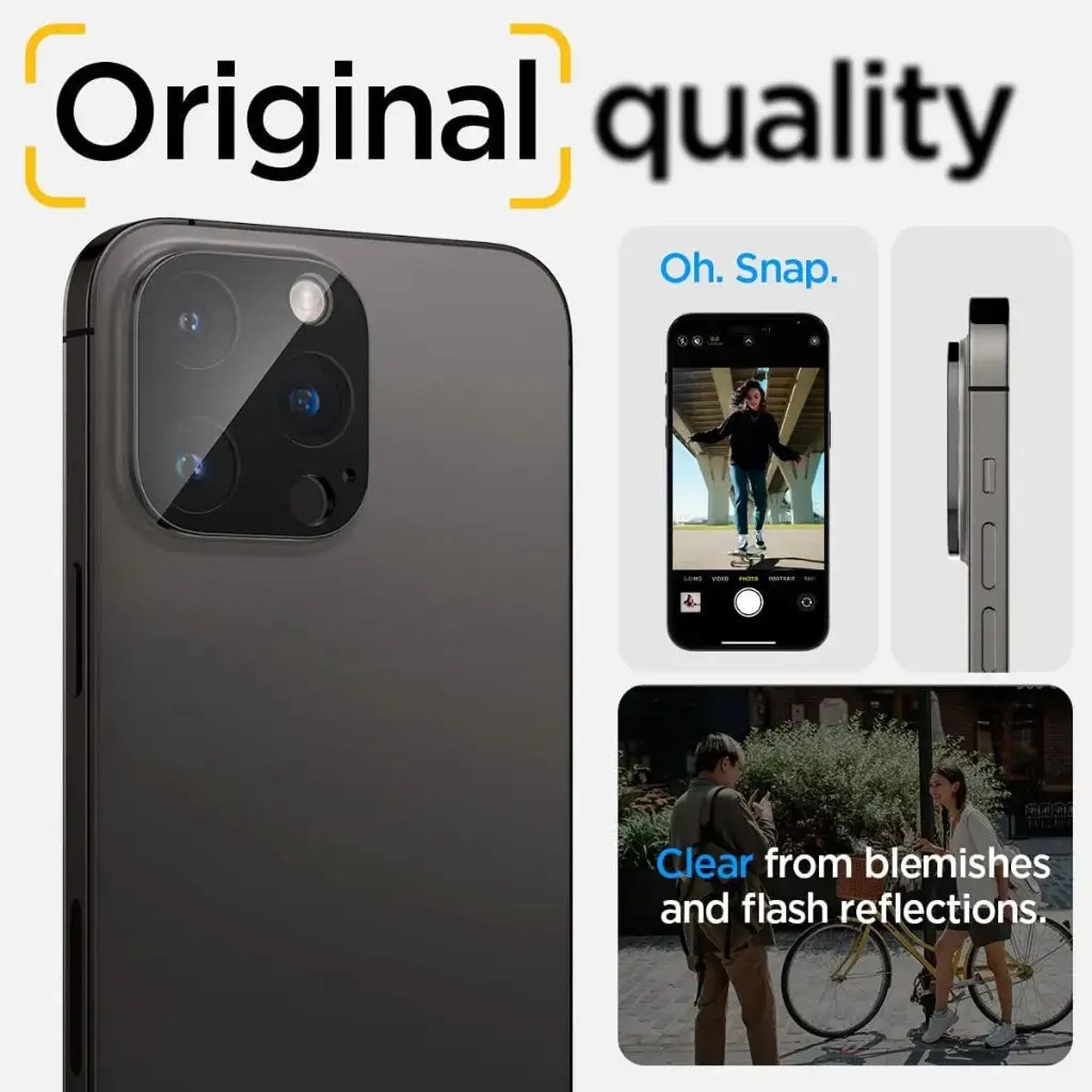 [2 PACK] Spigen Camera Lens Protector for iPhone 16 Pro Max / 16 Pro / 15 Pro Max / 15 Pro / 14 Pro Max / 14 Pro - Forexengineer -Malaysia- 8809811866995-8809896741538