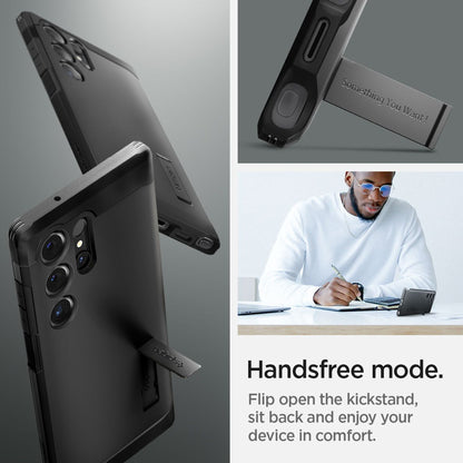 Spigen Tough Armor for Samsung Galaxy S24 Series - With a built-in Kickstand - Forexengineer -Malaysia- 8809971221870-8809971222143-8809971222358-8809971221856-8809971222129-8809971222334-8809971221863-8809971222136-8809971222341