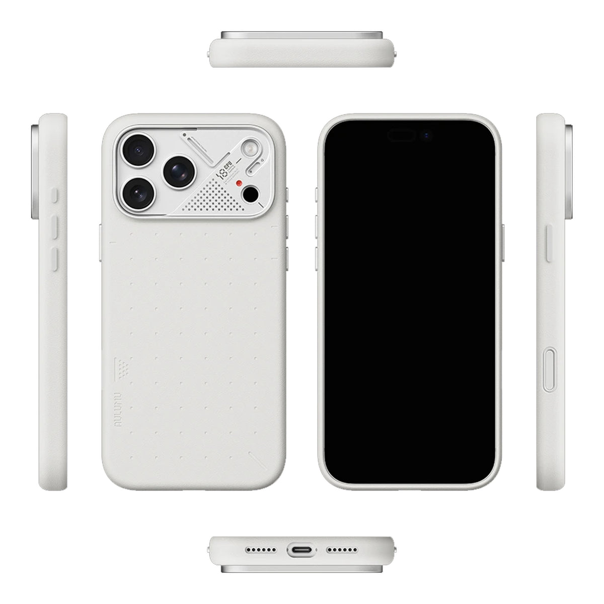 AULUMU A18 Particle Vegan Leather Case for iPhone 18 Pro Max / 18 Pro / 17 Pro Max / 17 Pro with Camera Control Button