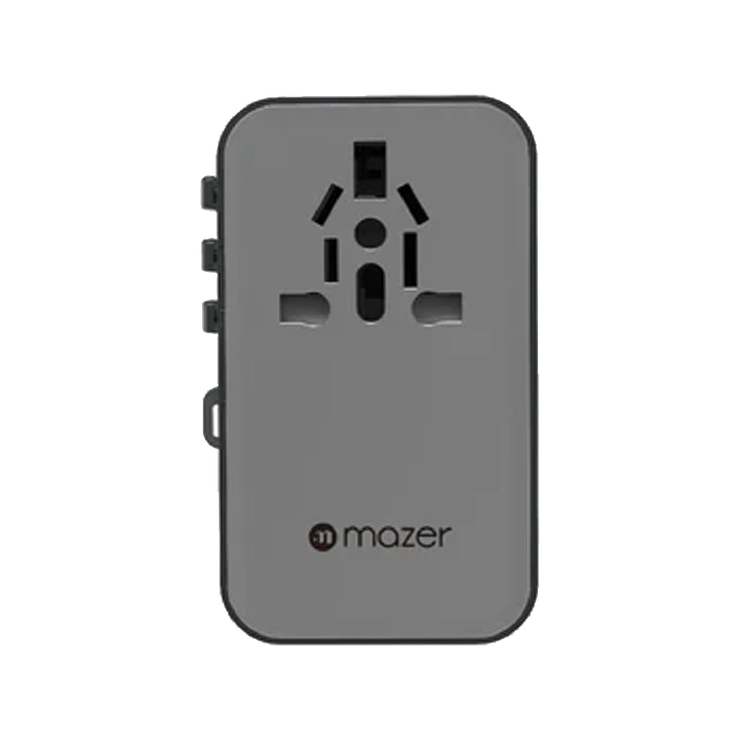 Mazer Infinite Travel PD 70W Gan Universal Travel Charger With Built-in USB C Cable , USB-A and USB-C Port