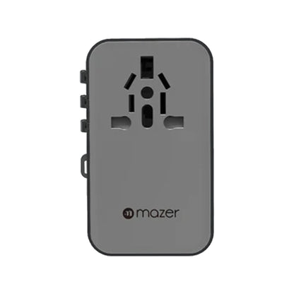 Mazer Infinite Travel PD 70W Gan Universal Travel Charger With Built-in USB C Cable , USB-A and USB-C Port - Forexengineer -Malaysia