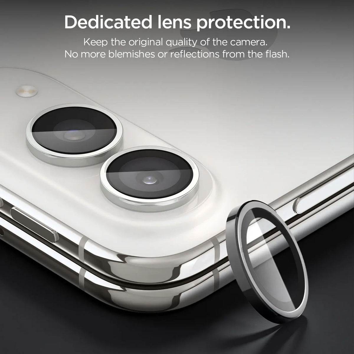 [2 Pack] Spigen Glas.tR EZ Fit Optik Pro Lens Protector for iPhone Duo with Auto-alignment Installation Kit