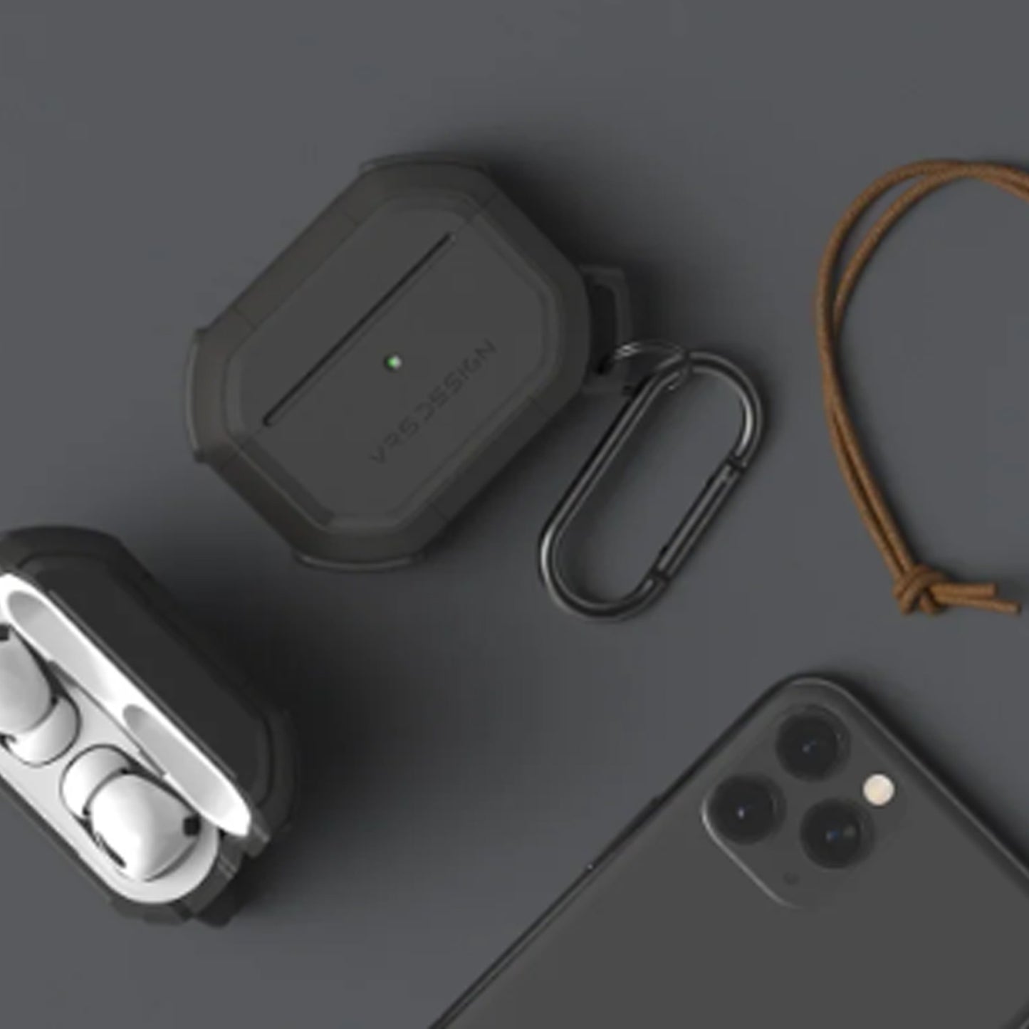 VRS Design Active Case for AirPods Pro - Carabiner Included