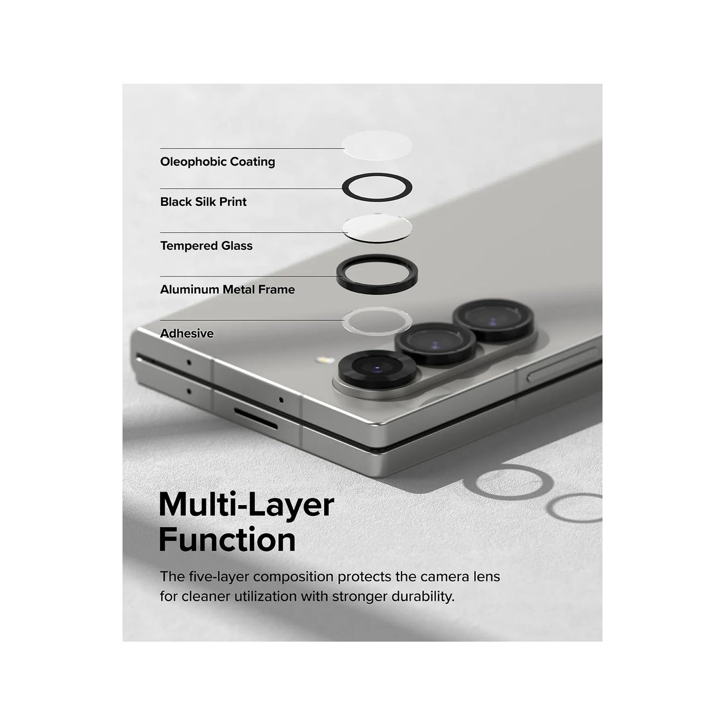 Ringke Camera Lens Protector Frame Glass for Samsung Galaxy Z Fold 6