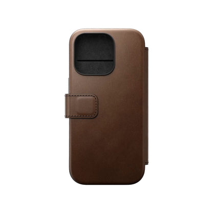 Nomad Modern Leather Folio Case for iPhone 16 Series - MagSafe Compatible - Forexengineer -Malaysia