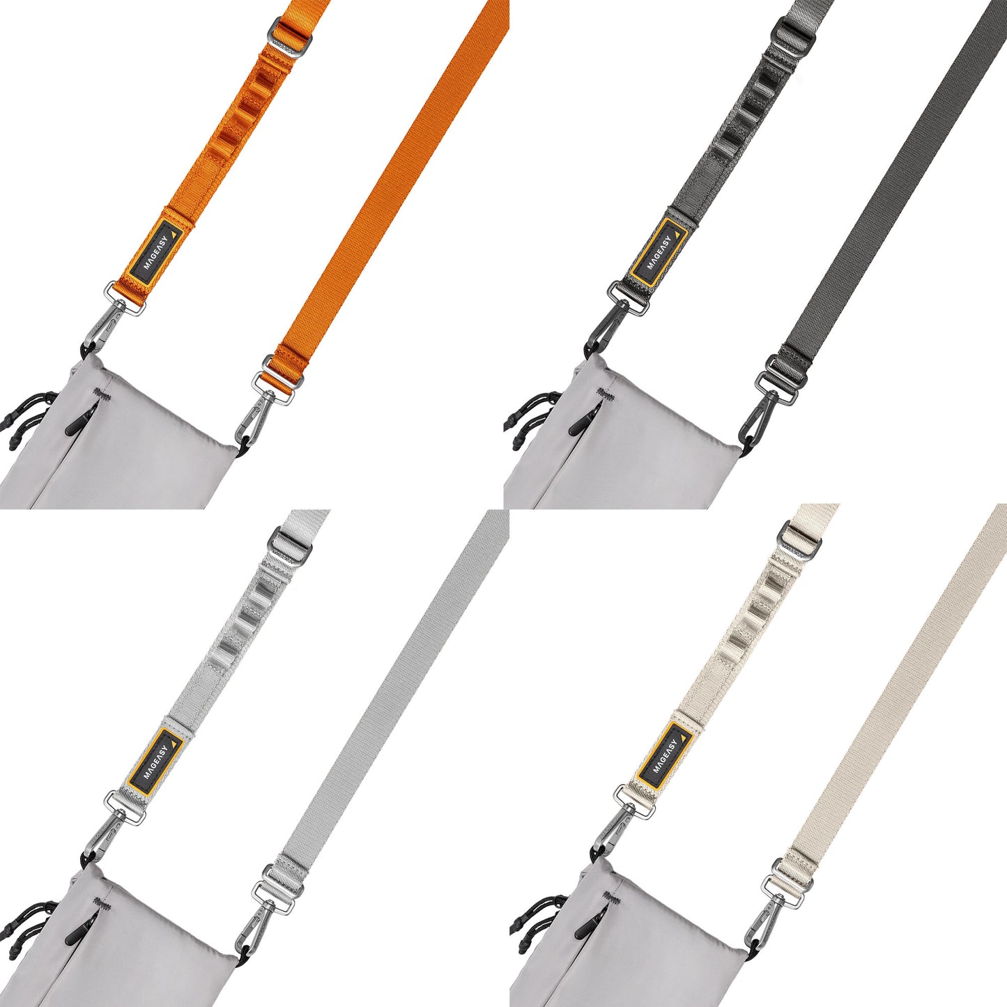 MAGEASY ROVER Utility Strap Dual Clip + Strap Card - Multiple Loops for Hands-free Carrying