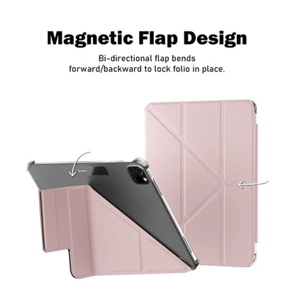 SwitchEasy Origami Nude Flexi-Folding Folio Clear Case for iPad Air 13" M4/M3/M2 (2026/2025/2024) / iPad Pro 12.9" (2022-2018)