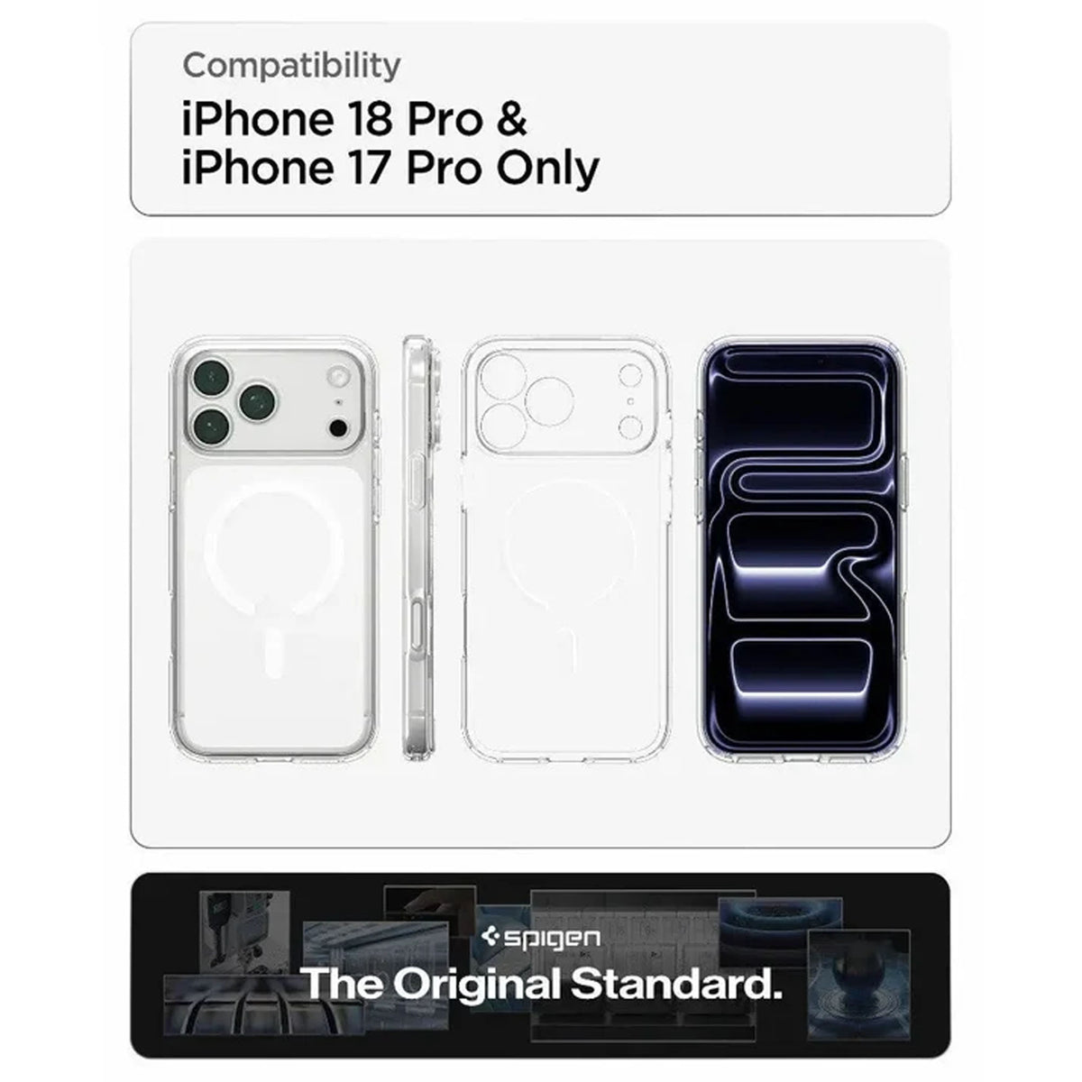Spigen Ultra Hybrid MagFit Magnetic Case for iPhone 18 Pro Max / 18 Pro / 17 Pro Max / 17 Pro
