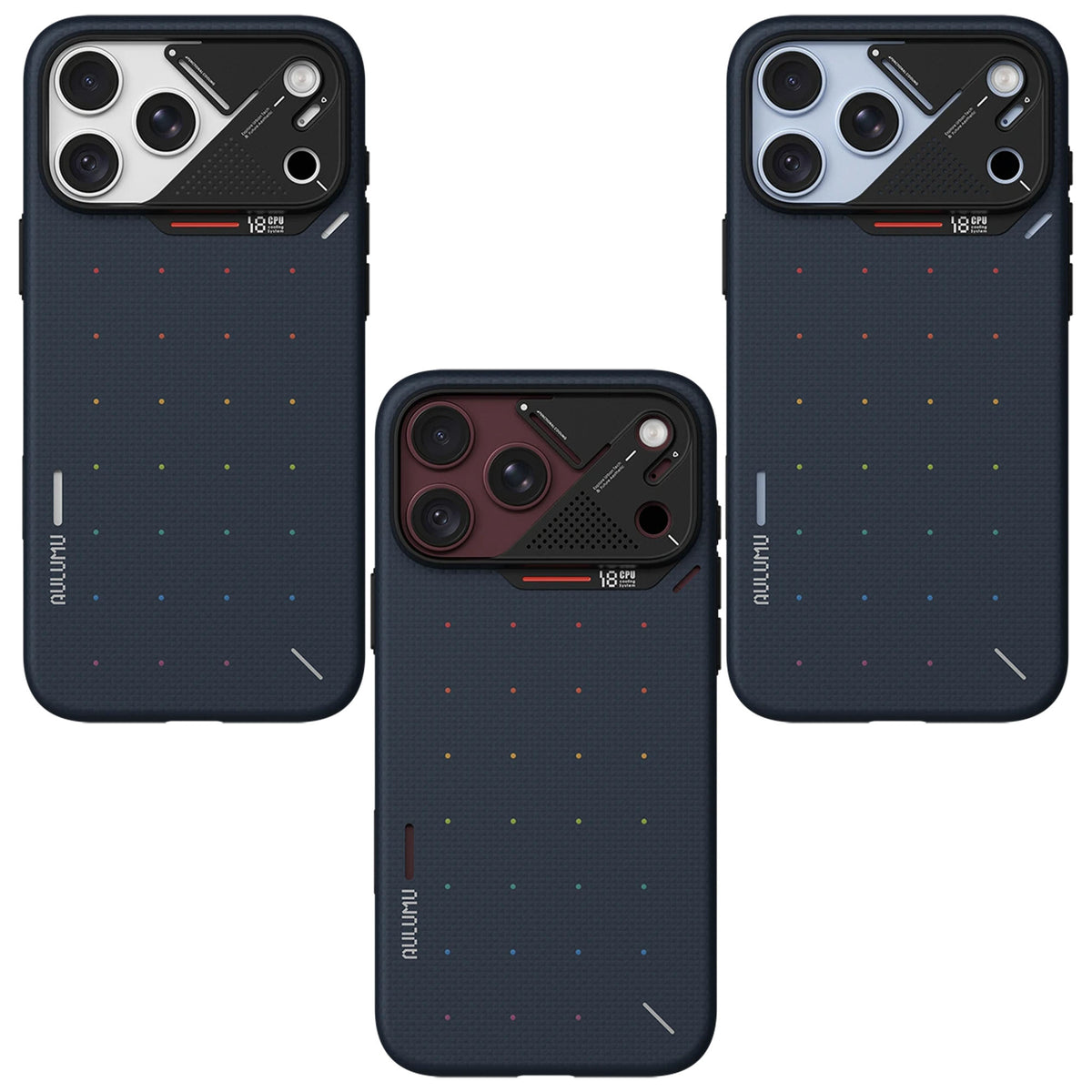 AULUMU A18 Aramid Fiber Particle Magnetic Case for iPhone 18 Pro Max / 18 Pro / 17 Pro Max / 17 Pro