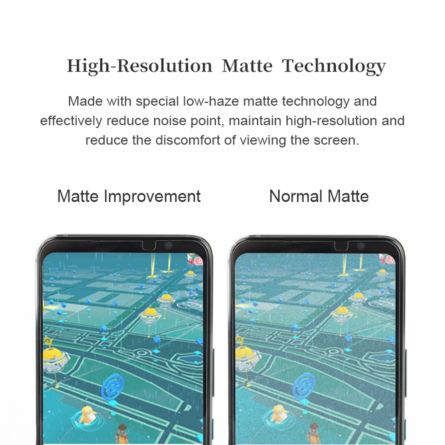 HODA Gaming Anti-Glare ( Matte ) Full Coverage Tempered Glass Screen Protector for ASUS ROG Phone 8 / 8 Pro