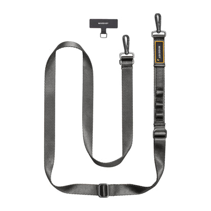 MAGEASY ROVER Utility Strap Dual Clip + Strap Card - Multiple Loops for Hands-free Carrying