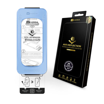 Hoda Anti-Reflection Full Coverage Tempered Glass Screen Protector for iPhone 18 Pro Max / 18 Pro with Dust-Free Helper