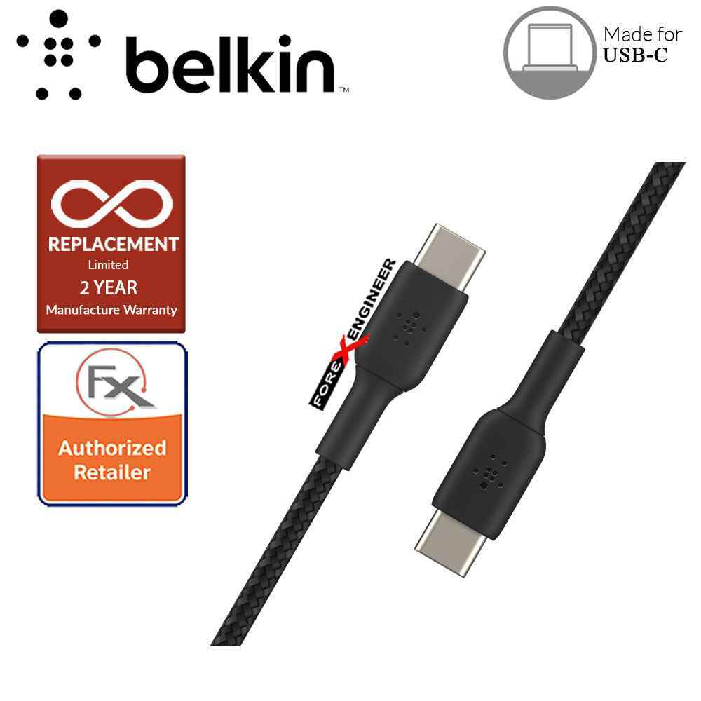 Belkin BOOST‚ÜëCHARGE‚Ñ¢ Braided USB-C to USB-C Cable 1m - Black  (Barcode : 745883788279 ).