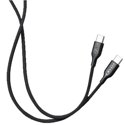 PITAKA Flex Braided Cable USB C To C - USB 2.0 60W Charging / 480Mbps Data Transfer - Forexengineer -Malaysia- 7493554150216