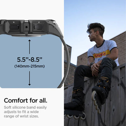 [ Case and Band ] Spigen Rugged Armor Pro for Samsung Watch - Black - Forexengineer -Malaysia- 8809896748018-8809896748049-8809896748117-8809811867268-8809811868197-8809811868241-8809896748070