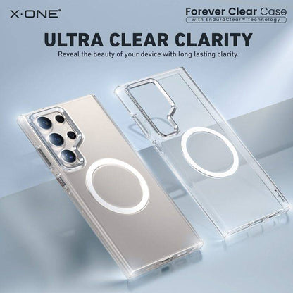 X.One Forever Clear ( Anti-Yellowing ) Phone Case for Samsung Galaxy S24 Series - Magsafe Compatible - Forexengineer -Malaysia- 656575775439-656575775448-656575775425
