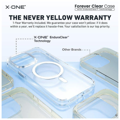 X.One Forever Clear ( Anti-Yellowing ) Phone Case for iPhone 15 and 14 Series - Magsafe Compatible - Forexengineer -Malaysia- 656575798315-656575797475-656575796498-656575795179-656575794902-656575793221