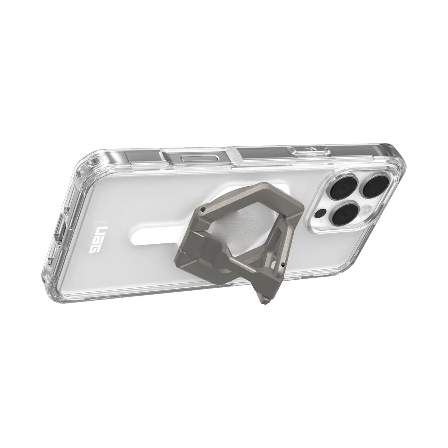 UAG Plyo MagSafe Bundle - Ice White Case + Titanium Ring Stand for iPhone 16 Pro Max