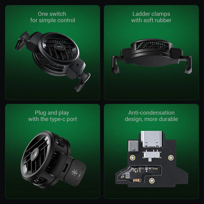 Black Shark Fun Cooler 3 for Gaming , Ultra-High Speed Cooling Fan Universal Compatibility - Forexengineer -Malaysia- 6971409207311