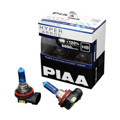 [1 Year Warranty] PIAA Hyper Arros 5000k Halogen Bulb H1 / H3 / H4 / H7 / H8 / H11 / HB3 / HB4 - 2 pcs Bulb - Forexengineer -Malaysia- 4960311043577-4960311043607-4960311043591-4960311043584-4960311043614-4960311043621-4960311043638