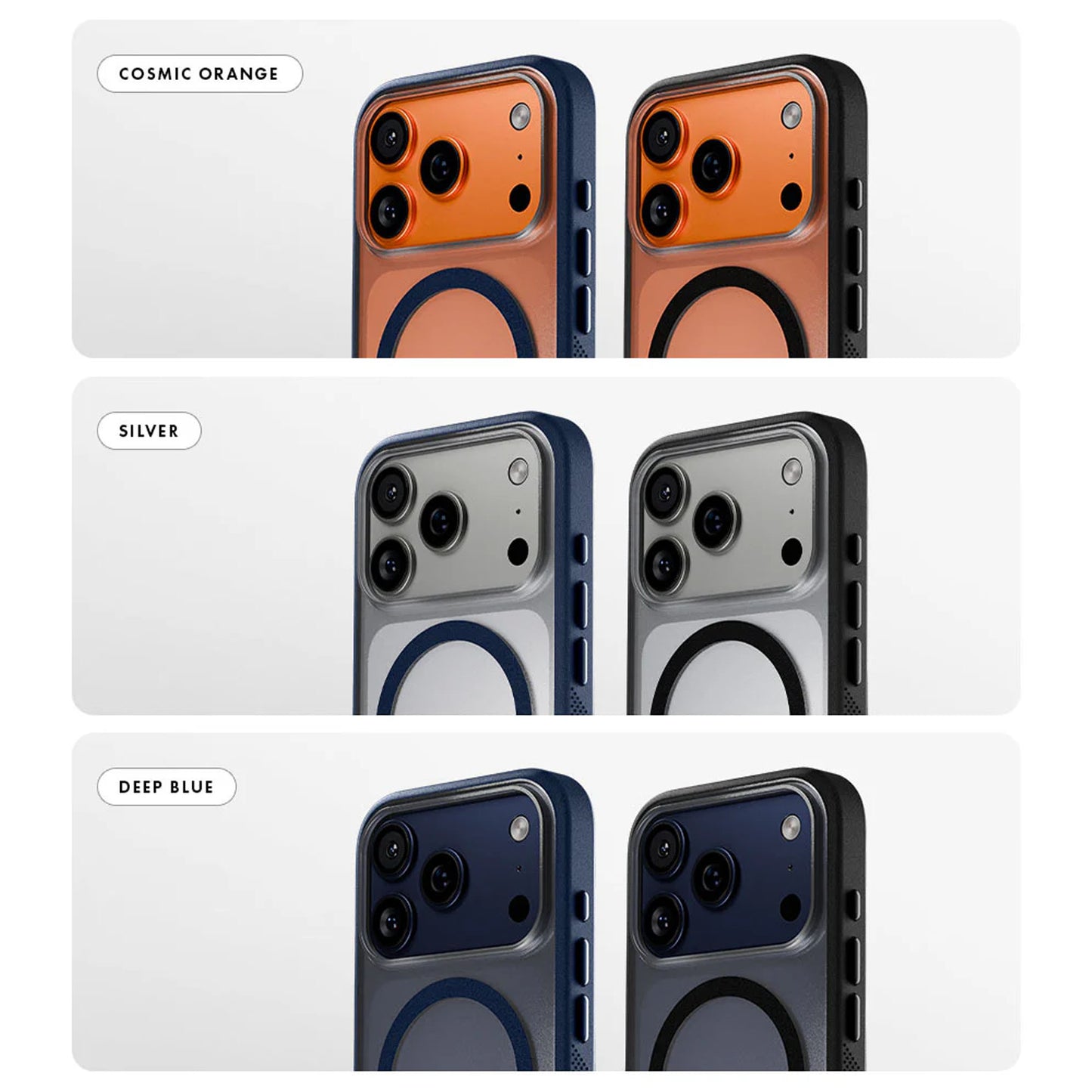 Caudabe Synthesis for iPhone 17 Series - Magnetic Case with Camera Control Button