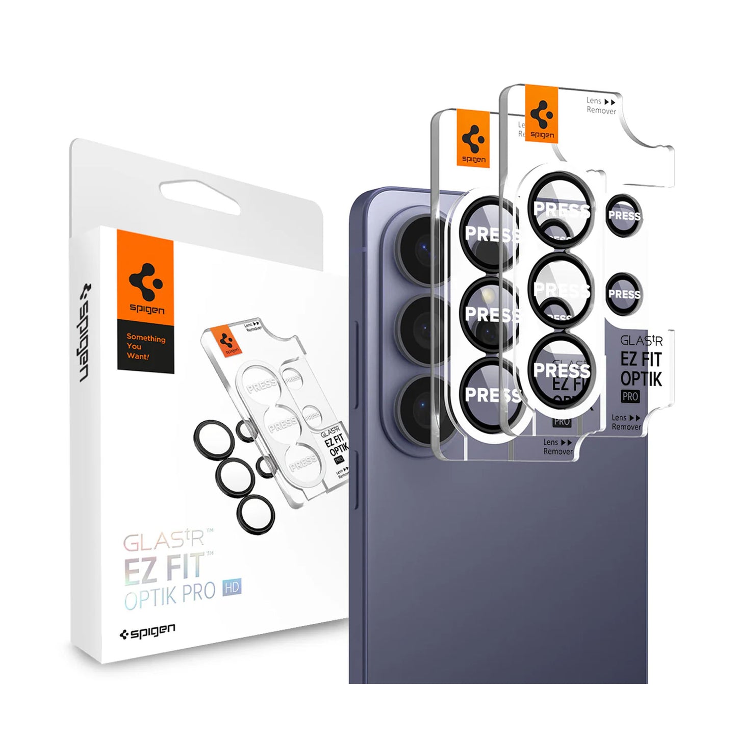 [2 PACK] Spigen Glas.tR EZ Fit Optik Pro HD for Samsung Galaxy S26 Ultra / S25 Ultra / S24 Ultra