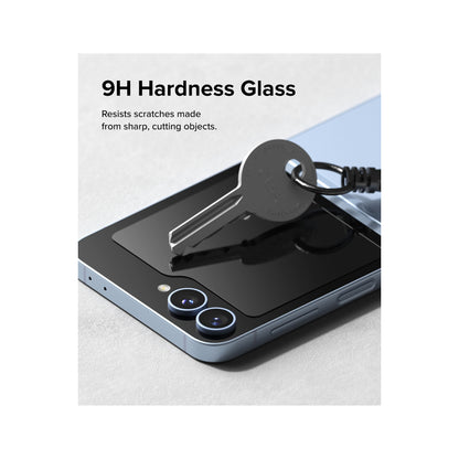 [2 PACK] Ringke Cover Display Tempered Glass for Samsung Galaxy Z Flip 6 - Clear - Forexengineer -Malaysia- 8809961787058