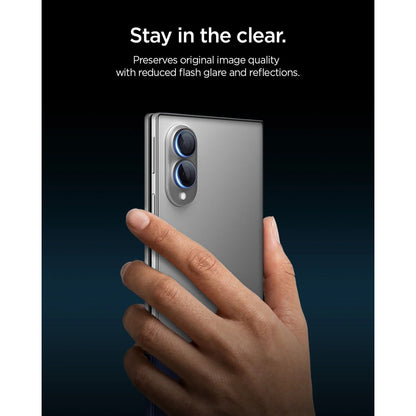 [2 Pack] Spigen Glas.tR EZ Fit Optik Pro HD Camera Lens Protector for Samsung Galaxy Z Fold 8